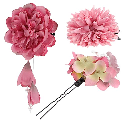 Beaupretty 3 Stück Chinesische Künstliche Blumen Haarspangen Vintage Haarschmuck Für Damen Stoffblumen Haarklammer Für Hochzeiten Cosplay Und Besondere Anlässe Stilvolle Dutt Haarspange von Beaupretty