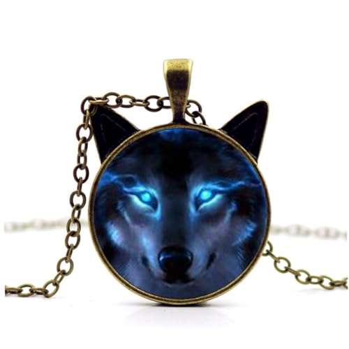 Beaupretty 3 Stück Chinesischer Wolf Totem Halsketten aus Legierung Stilvoller Imitationswolf Anhänger in Bronze Silber und Schwarz Leichte Schmuckdekoration für Herren Geeignet für Party von Beaupretty