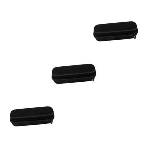 Beaupretty 3 Stück Eva Zahnbürstenetui für Reisen wasserdichte und Stoßfeste Aufbewahrungstasche für Elektrische Zahnbürsten Praktischer Organizer für Unterwegs Schwarz mit Feinen Details von Beaupretty