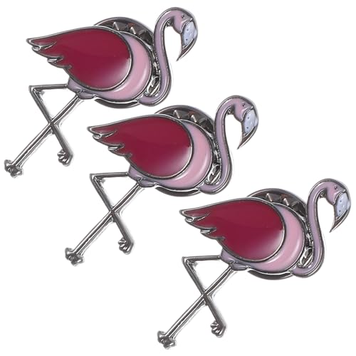 Beaupretty 3 Stück Flamingo Broschen Tier Broschen für Kleidung Schals Taschen und Anstecknadeln Perfektes Accessoire für Besondere Anlässe von Beaupretty