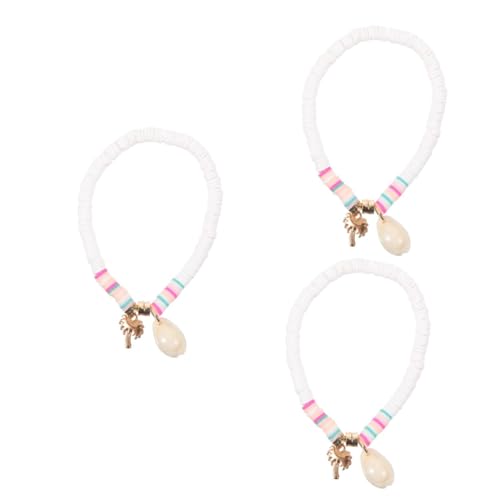 Beaupretty 3 Stück Frauen Fußkette mit Kokosbaum Anhänger Modisches Fußschmuckstück Verstellbare Knöchelarmband für Damen Elegantes für Sommer Perfektes für Besondere Anlässe von Beaupretty