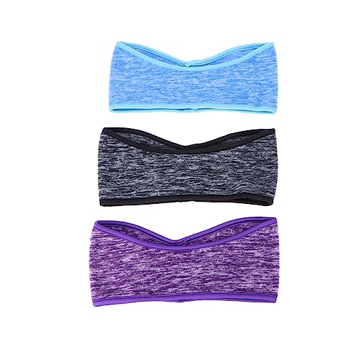 Beaupretty 3 Stück Frostschutz-ohrenschützer Sportstirnband Bands Schweiß Fleece-stirnband Laufen Stirnband Ohrenschrott von Beaupretty