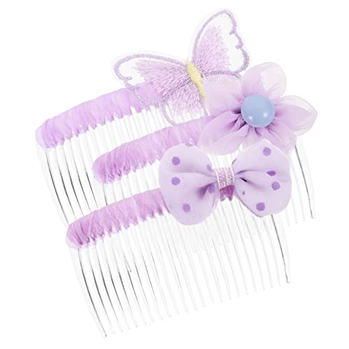 Beaupretty 3 Stück Haarkämme mit Transparentem Netzstoff Schleifen Design Leichte Haarschmuck Accessoires für Frauen und Mädchen als und Festliche Haarspangen von Beaupretty