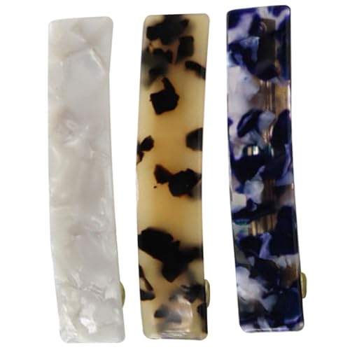 Beaupretty 3 Stück Haarklammern mit Marmor Design Rutschfeste Friseur Haarspangen für Damen Stylisches Haarzubehör und Tortoise für Party und Besondere Anlässe von Beaupretty