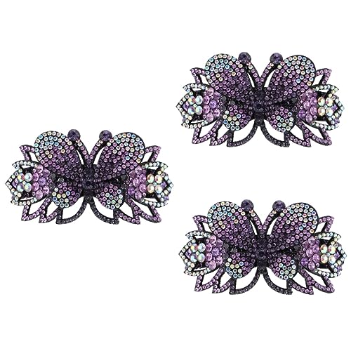 Beaupretty 3St Haarnadel französische Haarspangen Haarklammer ausgefallene Krallenclips Vintage-Haarspangen Tiara Haarklemme Frauen Haarspange Erwachsener Kopfbedeckung Haarschmuck Fräulein von Beaupretty