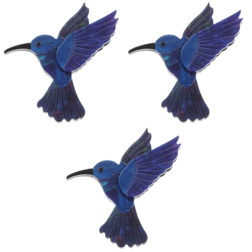 Beaupretty 3 Stück Hummingbird Brosche Dekorative Anstecknadel für Kleidung Hüte und Schals Tierbrosche im Cartoon Stil für Vielseitige Anlässe und Praktisch von Beaupretty