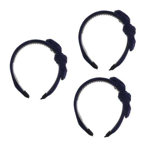 Beaupretty 3st Damen-stirnband Haargummis Für Frauen Bowknot-haarreifen Für Mädchen Frauen Anti-hairhoop Damen Stirnbänder Stirnband Mit Schleife Für Kinder Geschenk Hasen Ohren Fräulein von Beaupretty