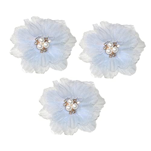 Beaupretty 3 Stück Mädchen Haarspangen mit Blumenmotiv Dekorative Haarklammern mit Perlen für Besondere Anlässe von Beaupretty