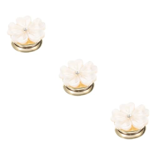 Beaupretty 3 Stück Magnetische Blumenbrosche Natürlichem Muschelmateriaal Eleganter Anstecker für Kleidung Taschen und Hüte für Partys und Alltag Leicht und Tragbar Stilvolles Accessoire für von Beaupretty