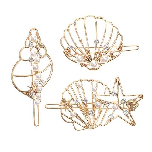 Beaupretty 3 Stück Metall Haarklammern mit Perlen Haarschmuck Accessoires Verschiedenen Designs für Damen für Hochzeiten und Alltagslook von Beaupretty