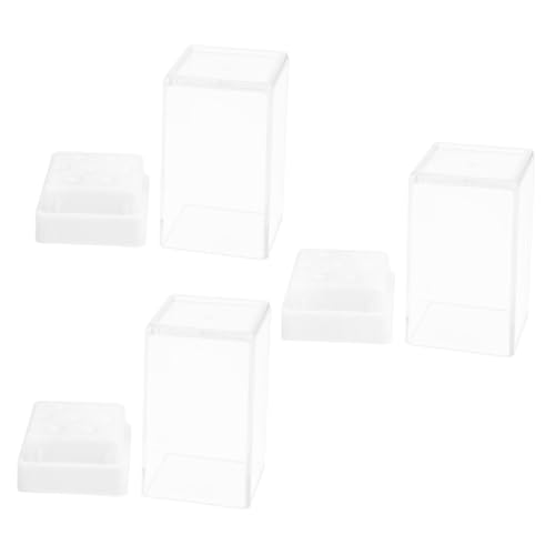 Beaupretty 3 Stück Nagelbohrer Halter Teiliges mit Transparentem Deckel Aufbewahrungsbox für Maniküre Schleifköpfe Organizer für Zuhause Nagelkunst Zubehör Staubdicht Kompakt und Praktisch von Beaupretty