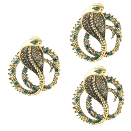 Beaupretty 3 Stück Schlangenbrosche für Damen Rhinestone Anstecknadel im Schlangendesign für Kleidung Schals und Hüte für Alltag und Besondere Anlässe von Beaupretty