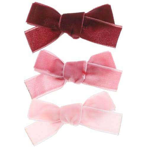 Beaupretty 3 Stück Schleifen-Haarspangen Mini-Bowknot-Haarspangen Schleife Krokodilklemmen Süße Schleifen-Haarspangen Mädchen-Haarspangen von Beaupretty