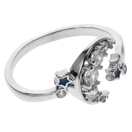 Beaupretty 3stücke Einstellbarer Katzenring Mit Mond-design Niedlicher Schmuck Für Damen Für Geburtstagsgeschenke Und Besondere Anlässe Einzigartiger Finger-schmuck Für Katzenliebhaber von Beaupretty