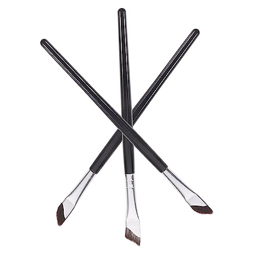 Beaupretty 3 Stück Teiliges Augen Make Up Pinselset Schräger Lidschatten und Augenbrauenpinsel Präzise Kosmetikwerkzeuge für Exaktes Eyeliner und Concealer Augen Make Up von Beaupretty