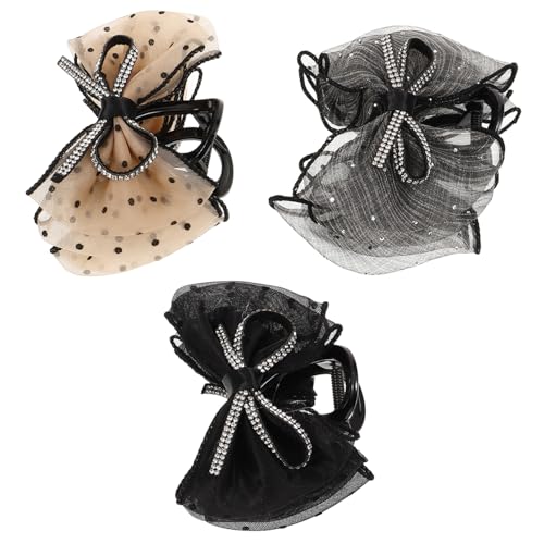 Beaupretty 3 Stück Teiliges Damen Haarspangen Haarklammern mit Schleifenmotiv Stabile Haarklammer aus Hochwertigem Material Geeignet für Alltag Party Hochzeit Praktische und Dekorative von Beaupretty