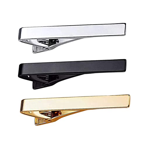 Beaupretty 3 Stück Teiliges Herren Krawattenklammer Klassische Necktie Bar Clips Eleganter Anzug Accessoire für Business Hochzeit Party und Alltag Passend für Hemden und Krawatten von Beaupretty