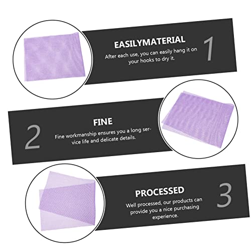 Beaupretty 3 Stück Teiliges Langer Praktischer Rücken Peeling Handtücher aus Umweltfreundlichem Material Weich und Schaumaktivierend zur Körperreinigung Massage und Hautpflege für Zuhause von Beaupretty