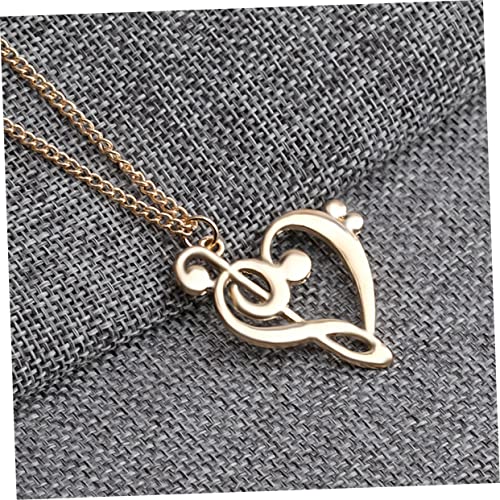 Beaupretty 3 Stück Teiliges Musiknoten Halskette aus Sicherer Legierung Leichte Lange Mode Kette mit Pullover Anhänger Komfortabel und Langlebig als für Damen und Herren von Beaupretty