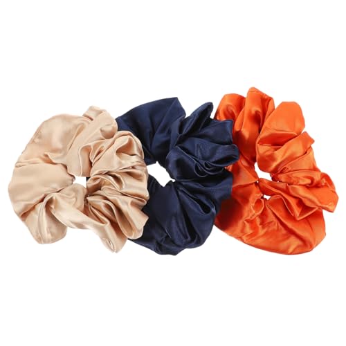Beaupretty 3 Stück Teiliges Oversized Haargummis aus Glattem Satin Elastische Scrunchies für Frauen Sanfter Halt ohne Haarbruch Modisches Haarschmuck zubehör für Lange Haare Bequem und von Beaupretty