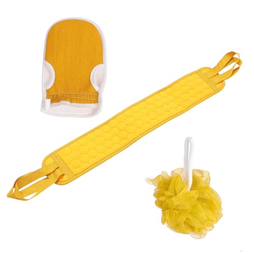 Beaupretty 3 Stück Teiliges Peeling badehandtuch Langen Zugbändern Sanfter Massage badschwamm für Rücken Körperreinigung Tragbar und Vielseitig für Beine und Brust Einfach zu Lagern von Beaupretty