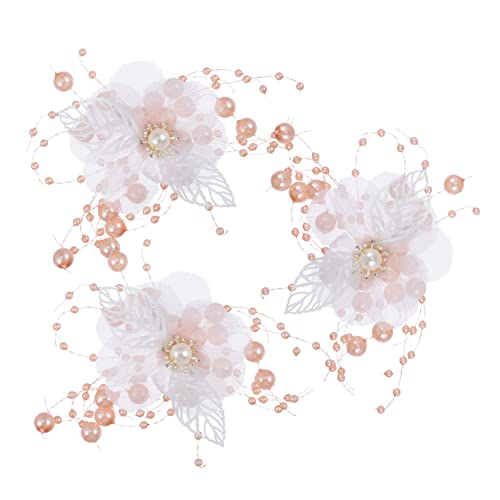 Beaupretty 3 Stück Teiliges Set Hochzeizs Blüten Perlen Haarspangen Eleganter Braut Haarschmuck für Damen Leichtes Langlebiges Accessoire für Festliche Anlässe Wie Hochzeit Geburtstag Party von Beaupretty