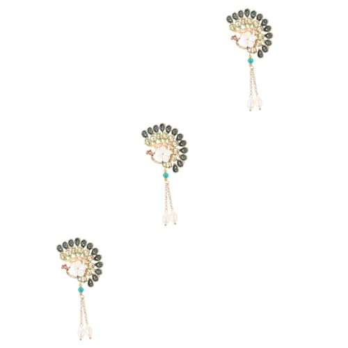 Beaupretty 3 Stück Vintage Peacock Brosche für Damen Tier Brosche für Kleidung Hüte Taschen Schals Stilvolles Dekorationsaccessoire für Hochzeiten Partys von Beaupretty
