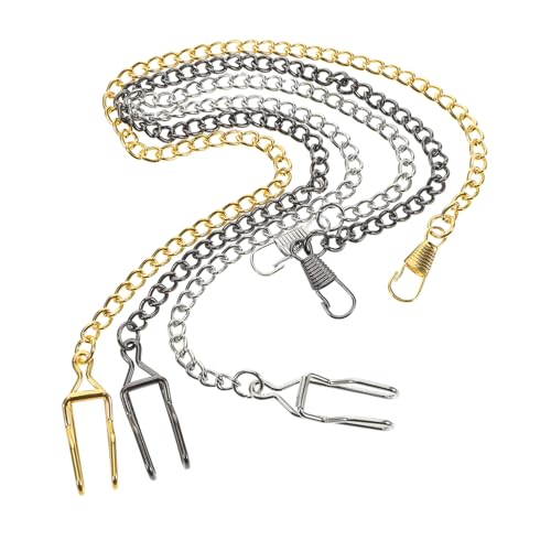 Beaupretty 3stücke Vintage Metallkette Für Taschenuhr Taschenuhrketten Mit Clip Hängeketten Aus Legierung Für Herren Taschenketten Zubehör Antike Taschenuhrkette von Beaupretty