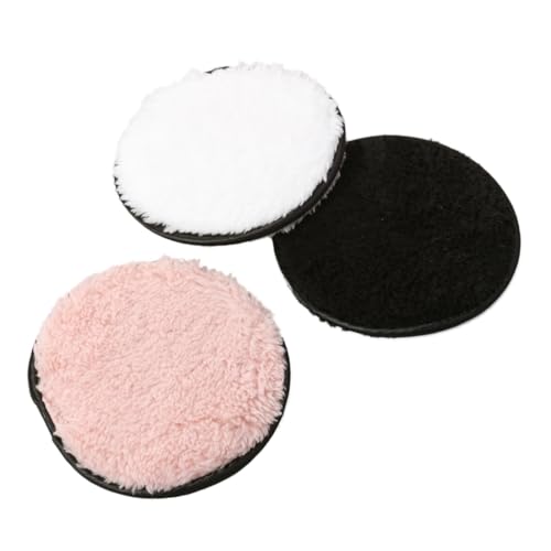 Beaupretty 3 Stück Waschbare Abschminkpads aus Doppelseitigem Mikrofaser Vlies Sanfte Gesichtsreinigung Wiederverwendbare Makeup Remover Puff Farblich Sortiert Effektive Zufällige Farbe von Beaupretty
