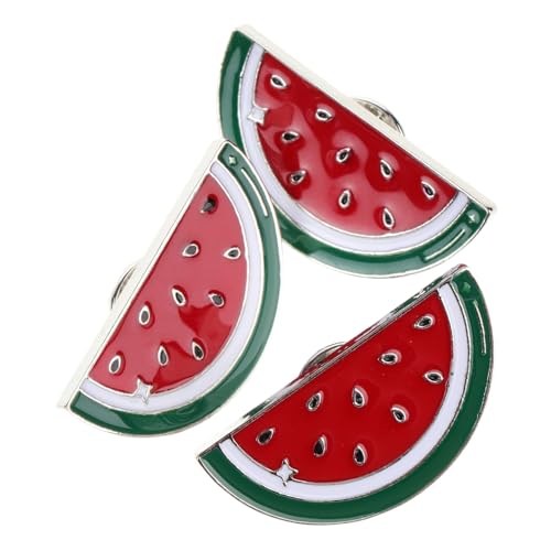 Beaupretty 3 Stück Niedliche Wassermelonen Broschen Metall Cartoon Anstecknadeln Für Kleidung Hut Und Accessoires Langlebig Personalisierbar Für Frauen von Beaupretty