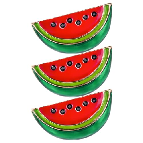 Beaupretty 3 Stück Wassermelonen Broschen Niedliche Cartoon Anstecknadeln für Damen Kreative Kleidungsclips für Cardigans und Pullover für Feiern und von Beaupretty