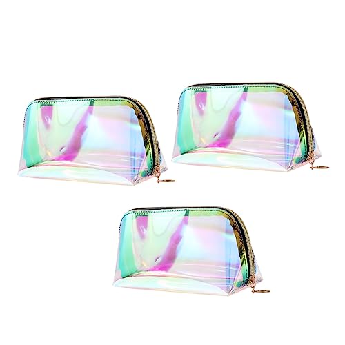 Beaupretty 3 Stück wasserdichte Transparente Kleine Kosmetiktaschen mit Großer Kapazität Make Up Organizer für Reisen Outdoor Party Geeignet für Frauen und Mädchen von Beaupretty