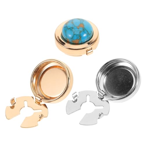 Beaupretty 3stücke Manschettenknöpfe Aus Metall Für Herrenhemden Bunte Taste Verzierungen Kleine Knöpfe Für Business-anzüge Kleiderschmuck Manschettenknöpfe von Beaupretty