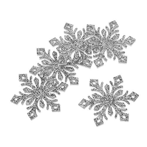Beaupretty 30 Stück Teiliges Glitzernde Schneeflocken Haar Accessoires Silber DIY Haarnadeln Haarklammern Langlebig für Haarbänder Taschen Kleidung Dekoration Weihnachten von Beaupretty