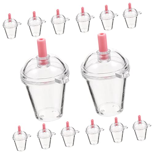 Beaupretty 30 Stück Teiliges Kunststoff Becher Anhänger DIY Bastel Charms mit Kleine Becherform Schlüsselanhänger Schmuck Zubehör Robust und Kreativ für Ketten Armbänder Wiederverwendbar von Beaupretty