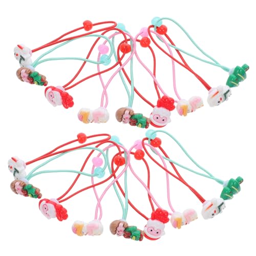 Beaupretty 30stücke Bunte Haargummis Für Mädchen Elastische Haarbänder Für Kleine Mädchen Haarseile Mit Süßen Weihnachtsgestalten Kein Haarbruch Geeignet Für Weihnachten Und Alltag von Beaupretty
