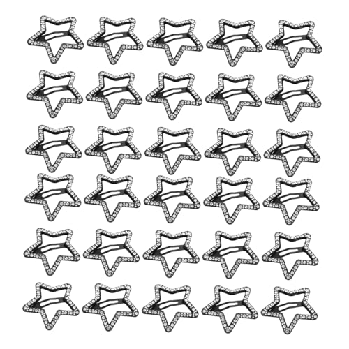 Beaupretty 30 Stück Wasserdiamant Stern Haarklammern mit Glitzernde Hohles Clips Funkelnde Haaraccessoires für Frauen und Mädchen Styling Werkzeuge von Beaupretty