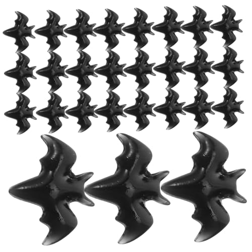 Beaupretty 300stücke Halloween-nagel-charms Aus Harz Schwarze Nagel-charms Mit Fledermaus-motiven Für Damennägel Maniküre-zubehör Für Damen von Beaupretty