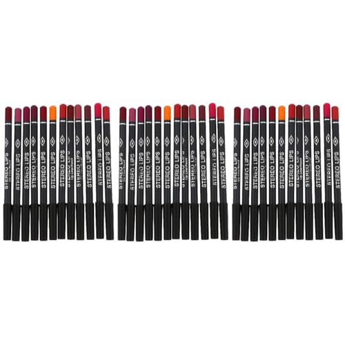 Beaupretty 36 Stück zum Auskleiden Naturkosmetik Lippenkonturenstift Damen Stifte Make-Up Bleistift Mädchen Farben Zubehör Stift Matt Glatt Machen Dauerhafte Stifte Zubehör Frau von Beaupretty