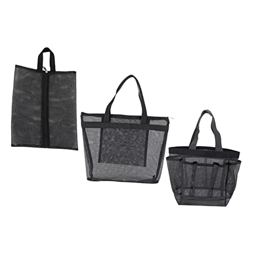 Beaupretty 3St Bad Sauna Netztasche Kosmetiktasche große Kulturbeutel für Damen Aufbewahrungstaschen für die Reise Make-up-Taschen Kosmetik-Organizer-Tasche Kulturtasche für den Strand bilden von Beaupretty