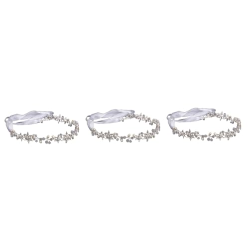 Beaupretty Braut Stirnbänder 3st Haarschmuck Mädchen Haarteil Hochzeitskleid Brautkopfschmuck Für Die Hochzeit von Beaupretty