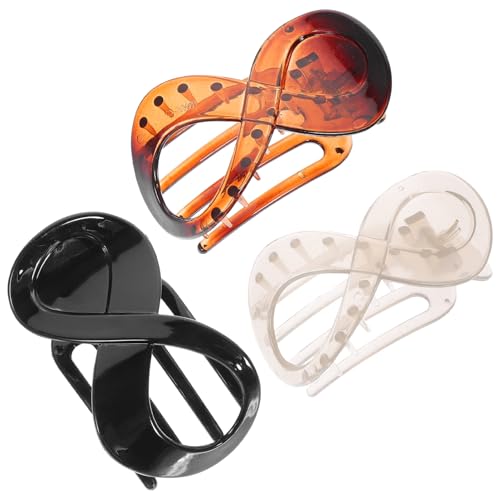 Beaupretty 3stücke Flache Haarspangen Für Damen Französische Haarspangen Haarschmuck Alligator Clips Haaraccessoires Für Verschiedene Frisuren von Beaupretty