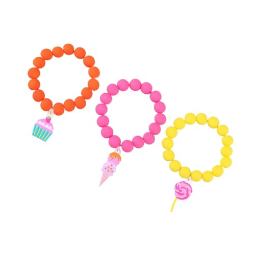 Beaupretty 3stücke Lollipop Pendelperlen Armband Eisschirmchen Perlenarmband Für Junge Mädchen Modisches Armband Für Mädchen Bunte Geschenkidee Für Geburtstagsfeiern Und Besondere Anlässe von Beaupretty