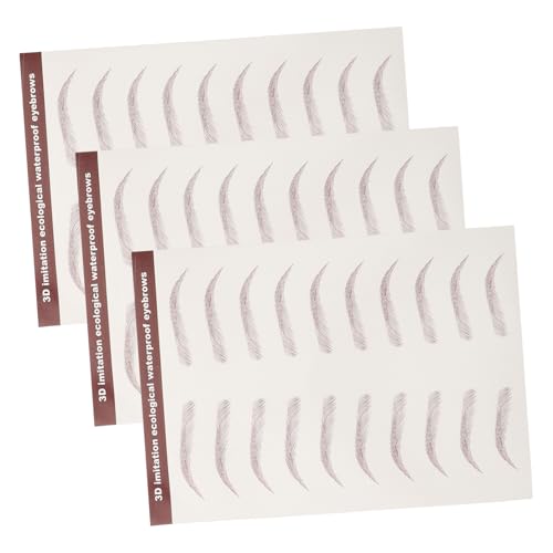 Beaupretty 3blätter Wasserdichte Augenbrauen Tattoos Aufkleber Selbstklebende Realistische Augenbrauenaufkleber Für Schnelles Und Einfaches Augenbrauen-make-up Für Reisen Und Alltag Beaupretty 3blätter Wasserdichte Augenbrauen Tattoos Aufkleber Selbstklebende Realistische Augenbrauenaufkleber Für Schnelles Und Einfaches Augenbrauen-make-up Für Reisen Und Alltag von Beaupretty