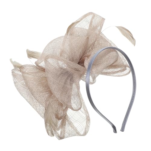 Beaupretty 3st Bownot-stirnband Aus Mesh Braut Stirnband Hut Hochzeitskopfschmuck Für Die Braut Stirnband Für Frauen Fascinator-stirnband Für Damen Derby Reisen Hochzeitskleid Schleier von Beaupretty