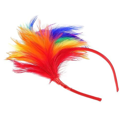 Beaupretty 3st Dekoratives Stirnband Karnevalszubehör Haarschmuck Für Damen Frau Stirnband Halloween Bunter Kopfschmuck Karneval Stirnband Frauen Kopfschmuck Hut Feder Fräulein Haarnadel von Beaupretty