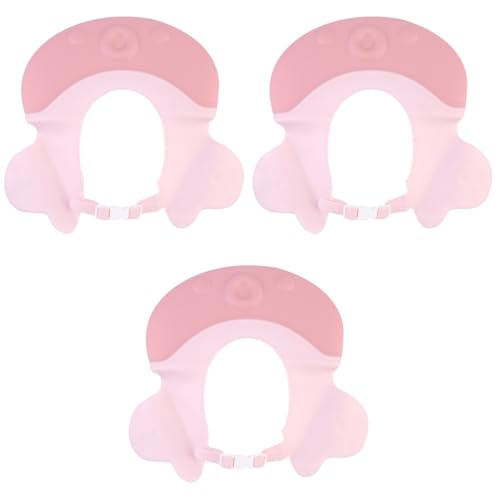 Beaupretty 3st Shampoo-kappe Baby-bademütze Shampoo-duschhaube Duschvisier Aus Silikon Schirmmütze Für Die Babyparty Wasserdusche Süßer Badeschirm Baby-dusche-hut Kind Helm Sport von Beaupretty