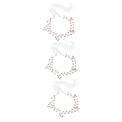 Beaupretty 3st Stirnband Haarbänder Gesichtsbürste Reinigung Haarschmuck Aus Strass Haarband Hochzeitshaar Hochzeits-tiara Große Duschmatte Haargummis Rosa Krone Zinklegierung Braut Schmücken von Beaupretty