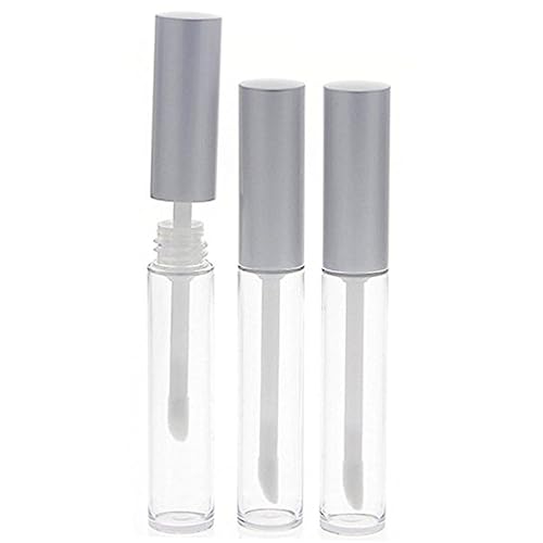 Beaupretty 3stücke Leere Lipgloss Flaschen Behälter Mit Stäbchen Silber Für Kosmetik DIY Gloss Lip Balm Tuben von Beaupretty