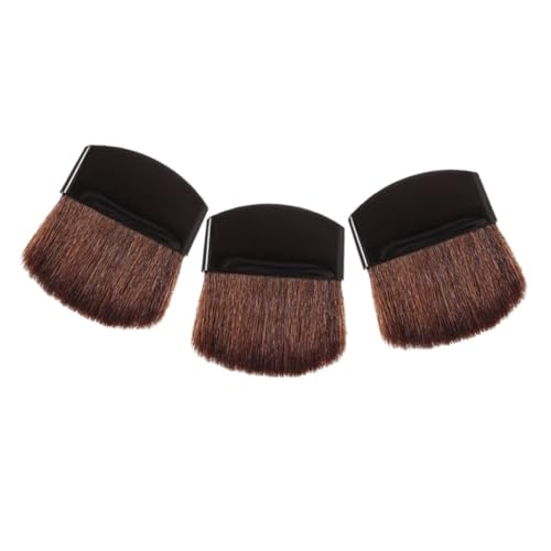 Beaupretty 3stücke Teiliges Mini Make-up Pinselset Mit Kurzem Griff Halbrunder Puderpinsel Für Flüssige Und Pudrige Foundation Für Frauen Und Mädchen von Beaupretty